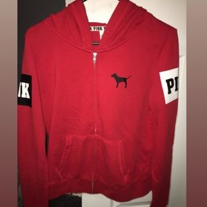 vs PINK zip up hoodie